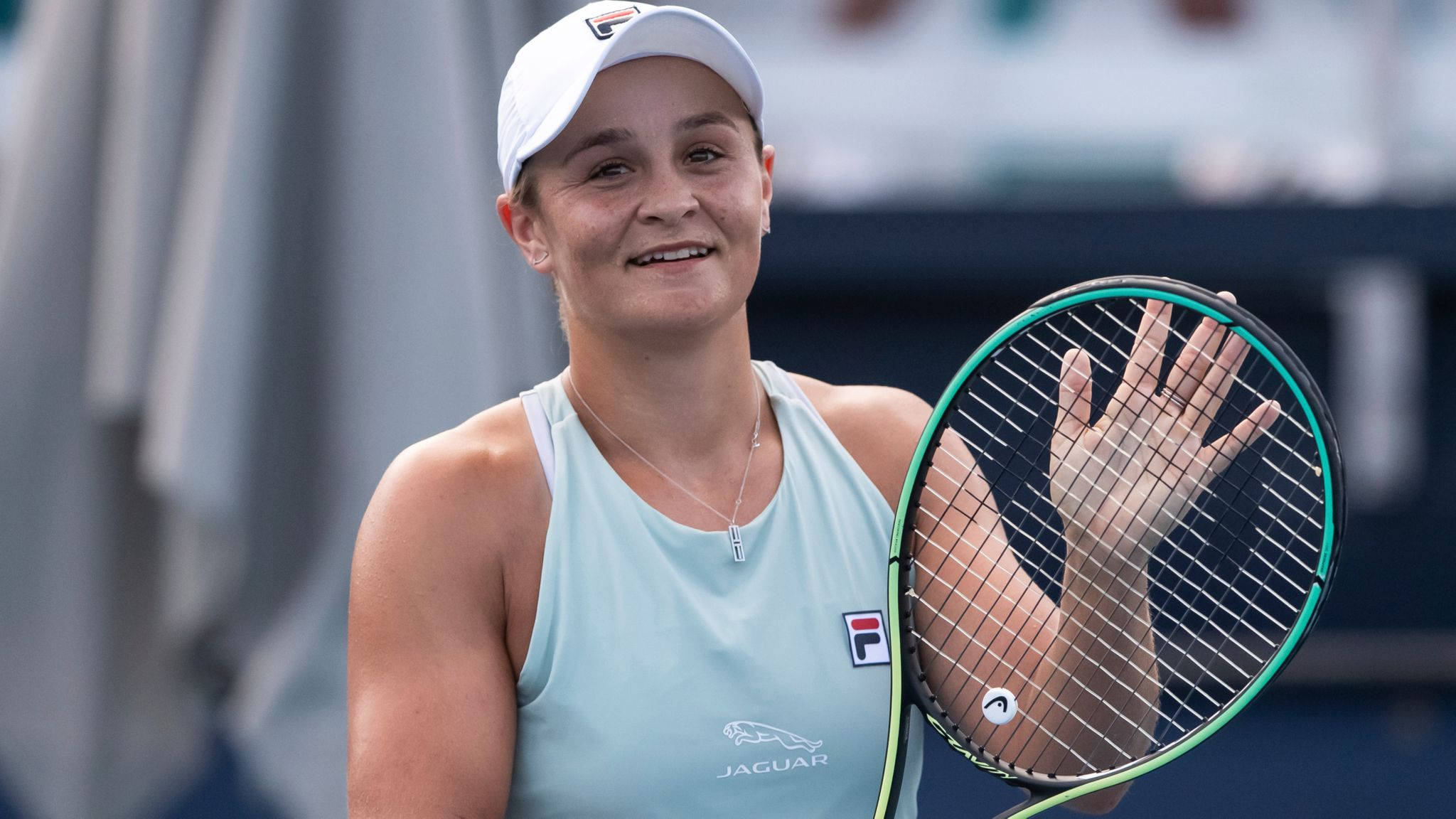 Ashleigh Barty, racket, stadium, Full HD Desktop Wallpaper