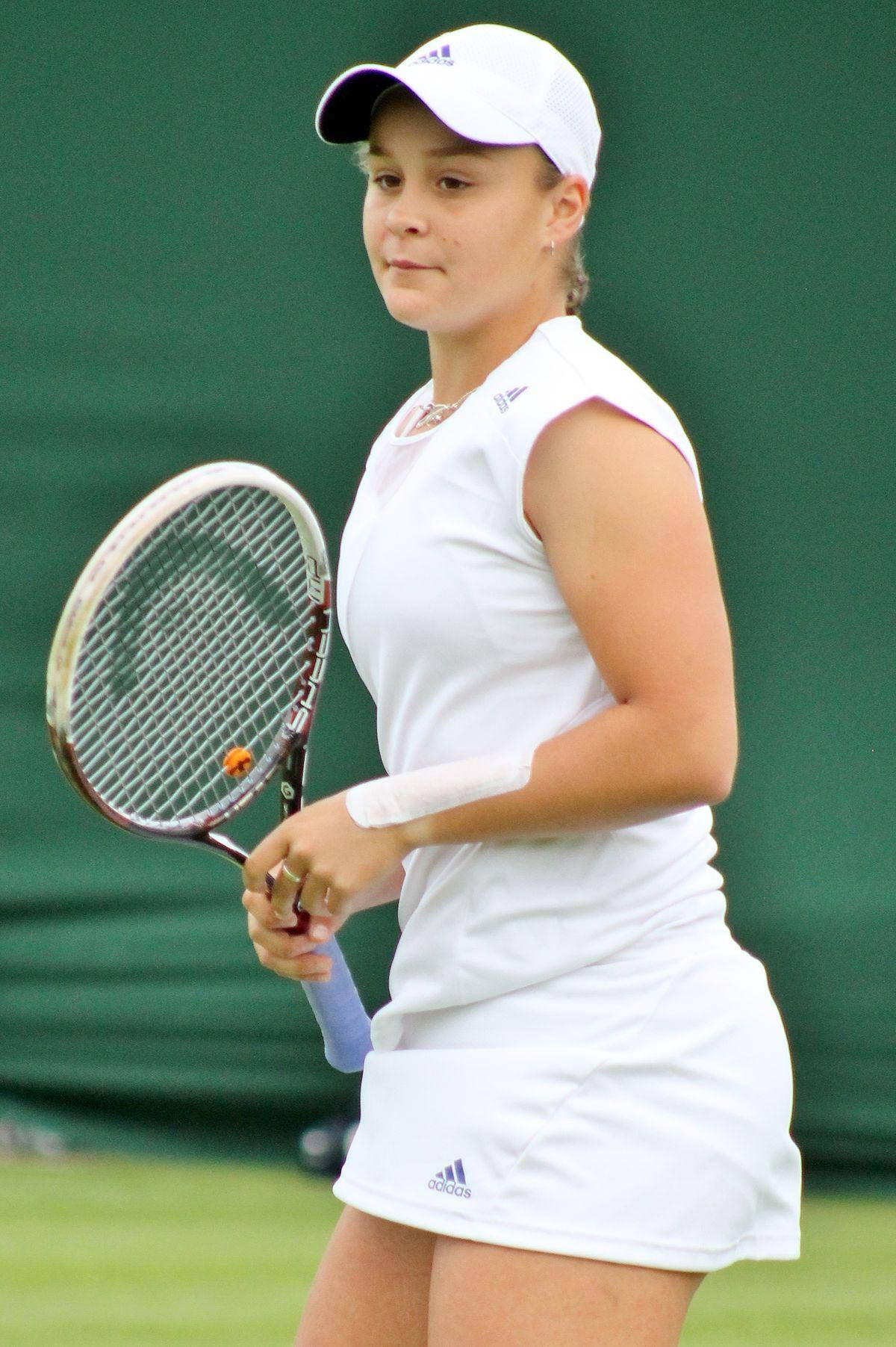 Ashleigh Barty, all white, tennis player, HD Phone Wallpaper