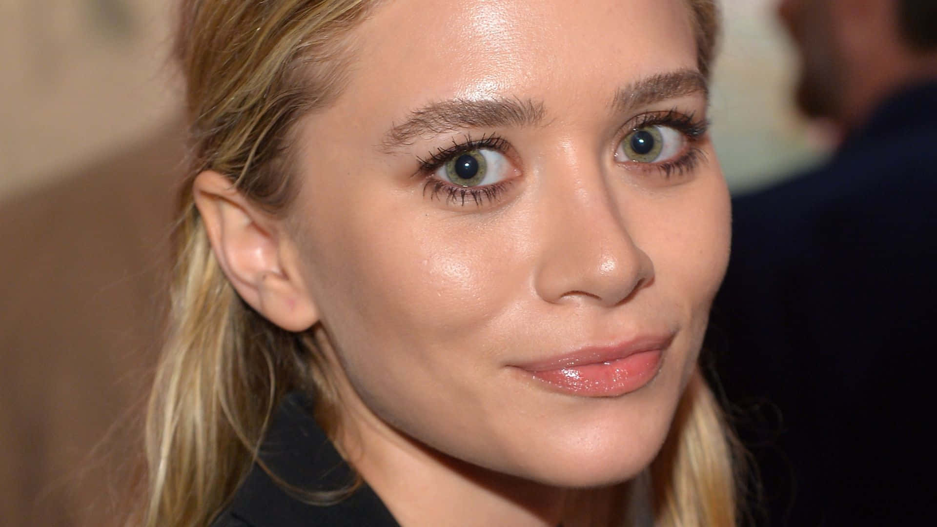 Ashley Olsen, blonde woman, green eyes, Full HD Desktop Wallpaper