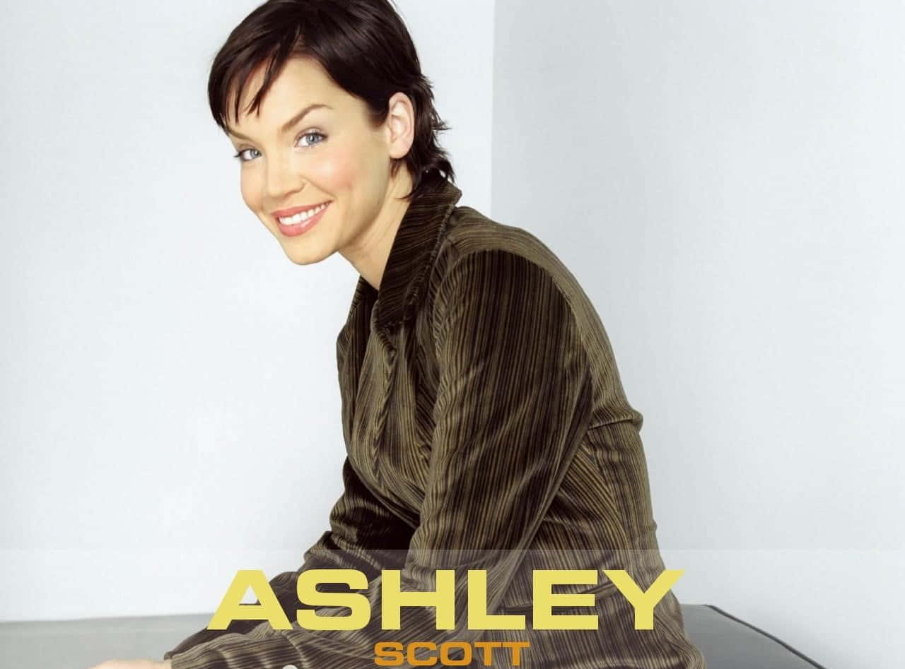 Ashley Scott, brown corduroy shirt, short dark hair, HD Desktop Wallpaper