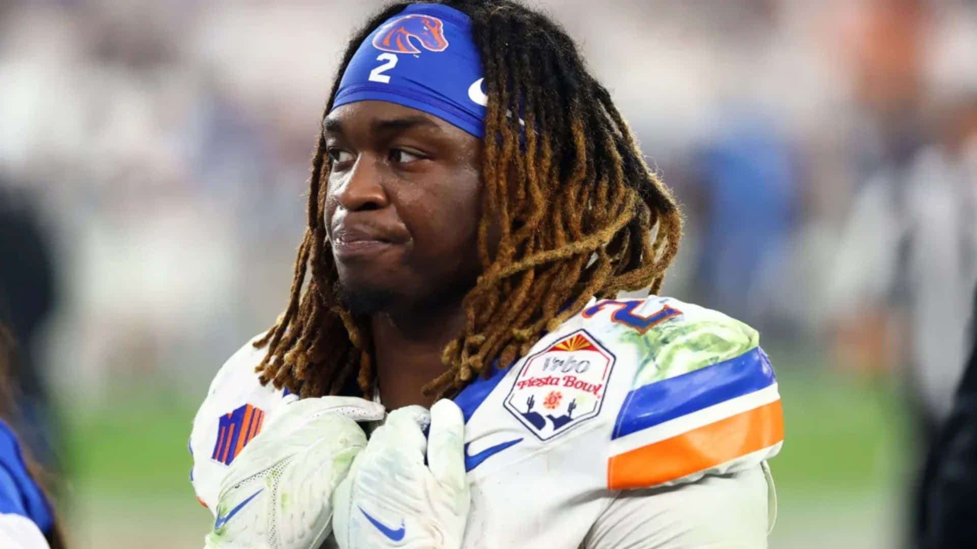 Ashton Jeanty, football player, dreadlocks, Full HD Desktop Wallpaper