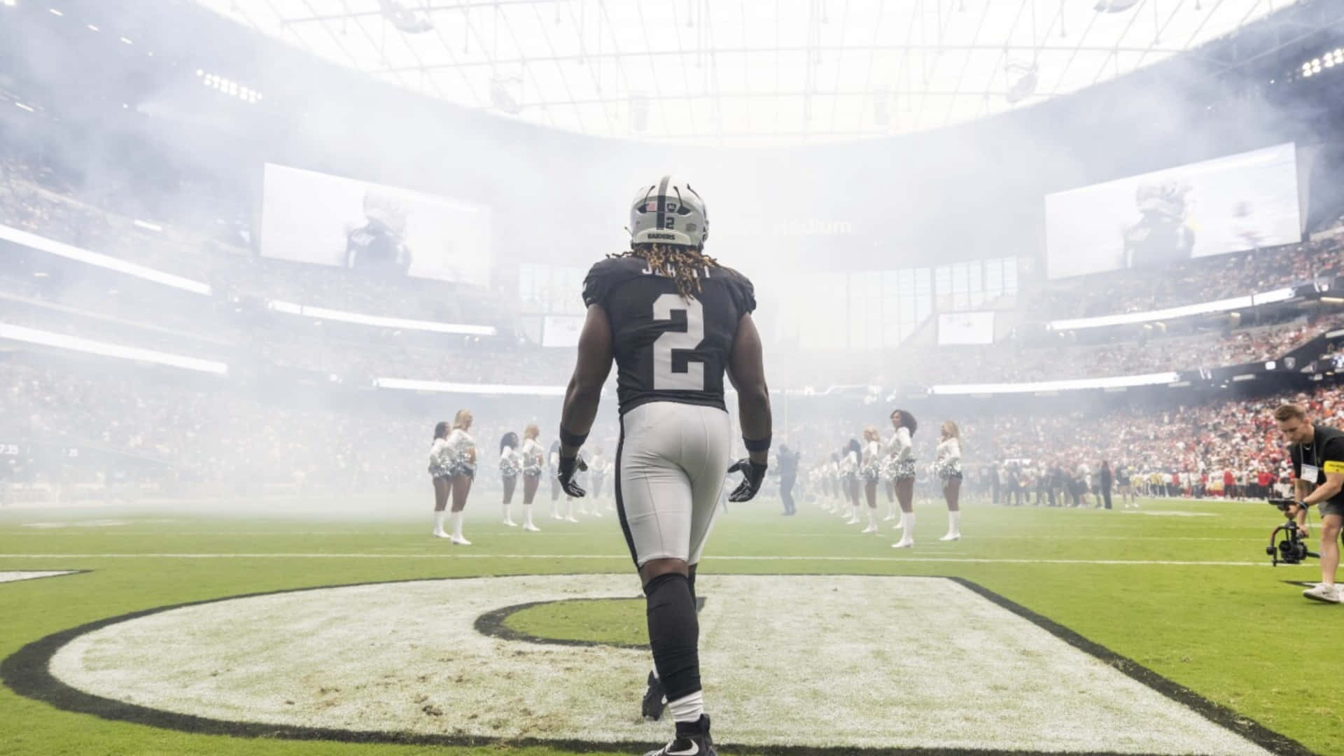 Ashton Jeanty, number 2, stadium, Full HD Desktop Wallpaper