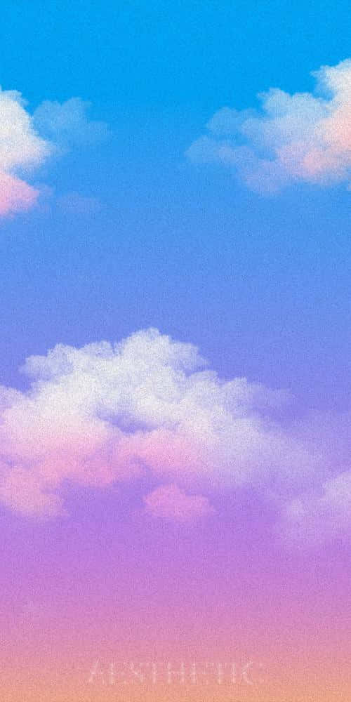 ASMR 500 x 1000, pastel clouds, gradient sky, SD Phone Wallpaper