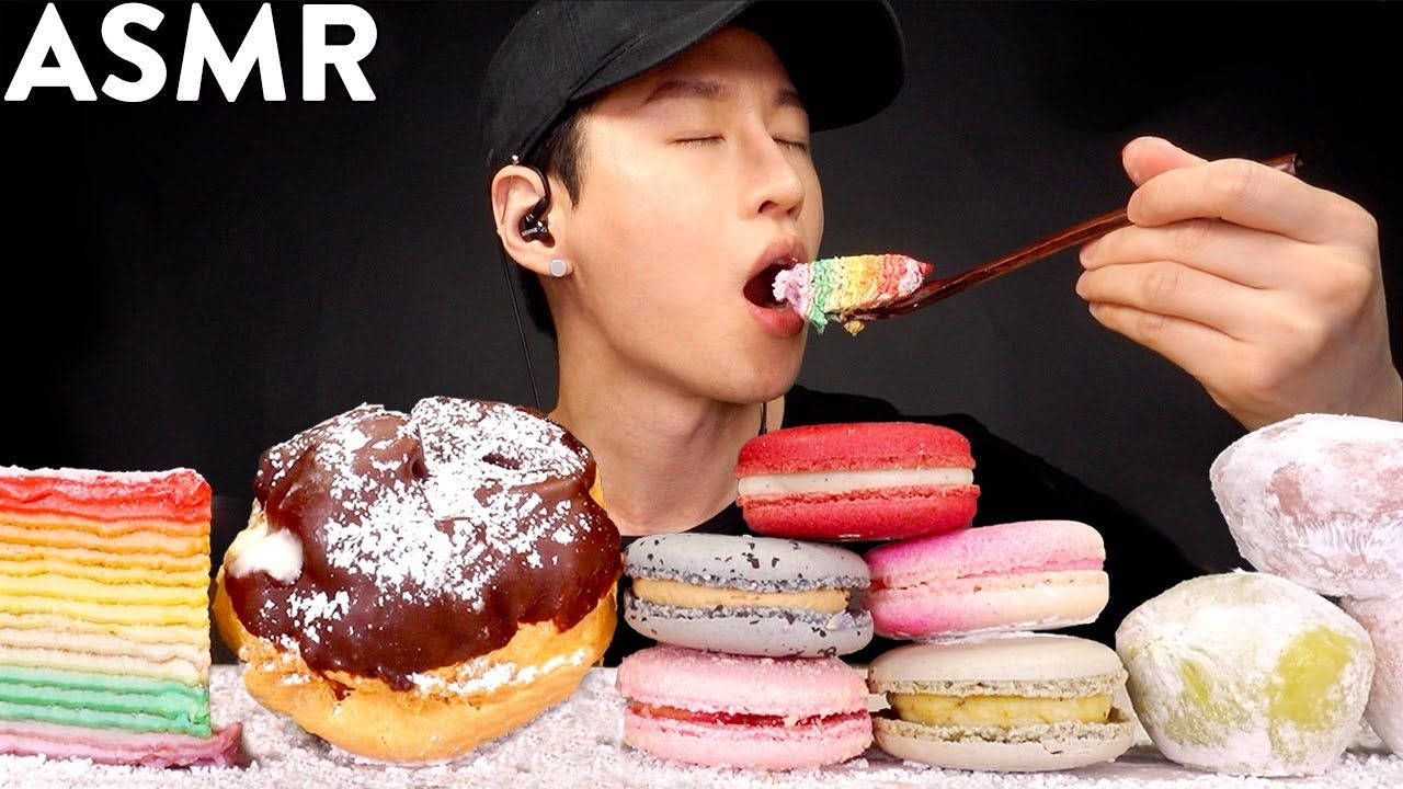 ASMR, rainbow-colored dessert, colorful pastries, HD Desktop Wallpaper
