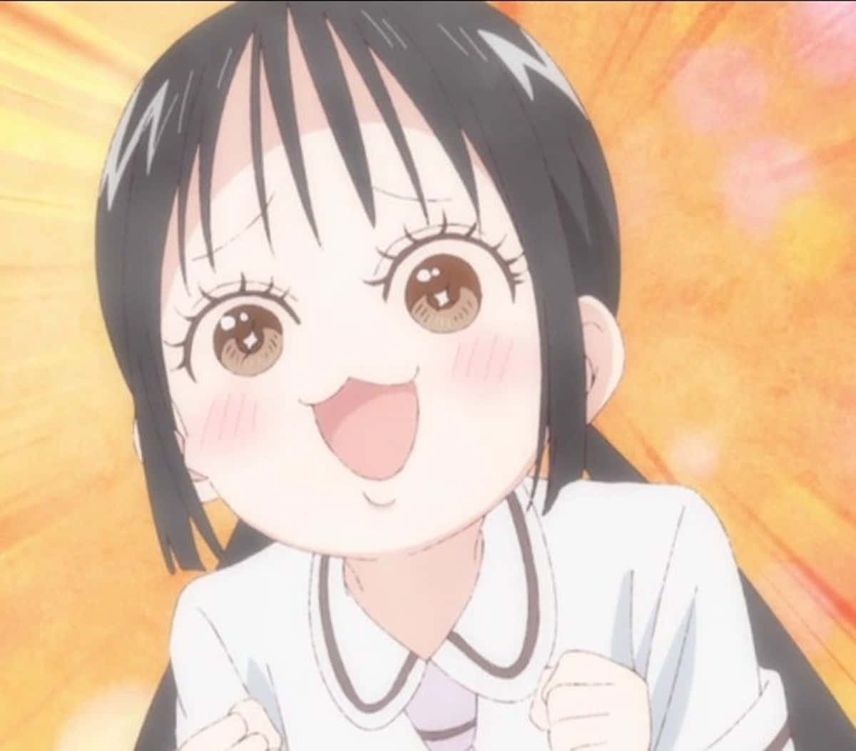 Asobi Asobase, Hanako Honda, black hair, SD Desktop Wallpaper