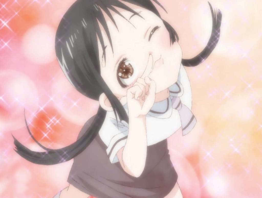Hanako Honda, school uniform, black pigtails, SD Desktop Wallpaper