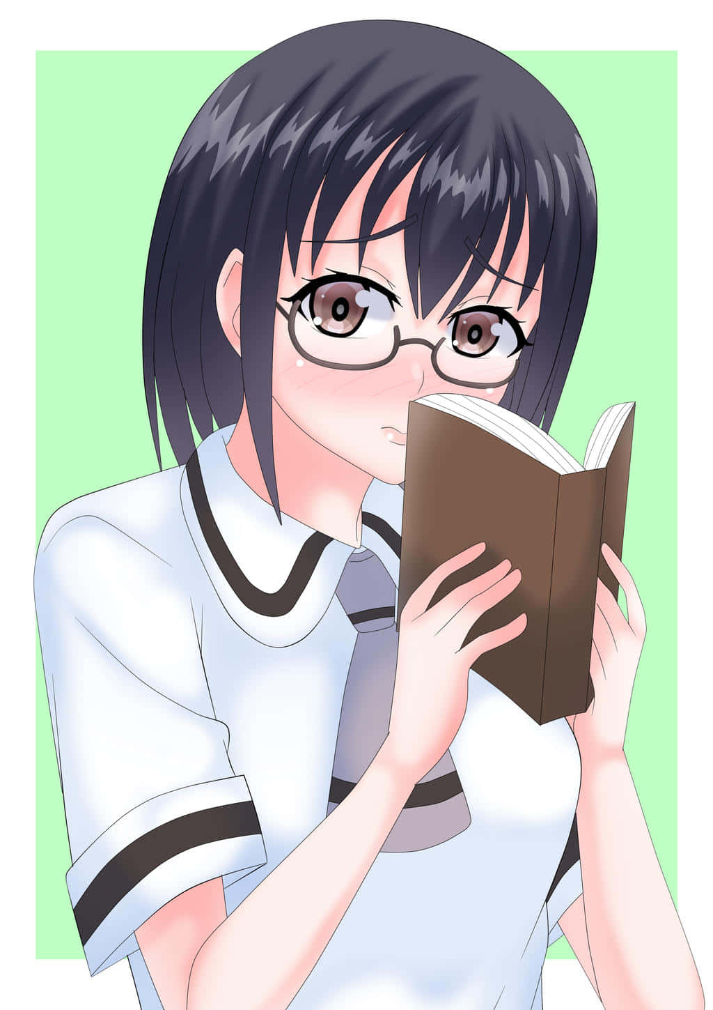 Asobi Asobase, Kasumi Nomura, glasses, HD Phone Wallpaper