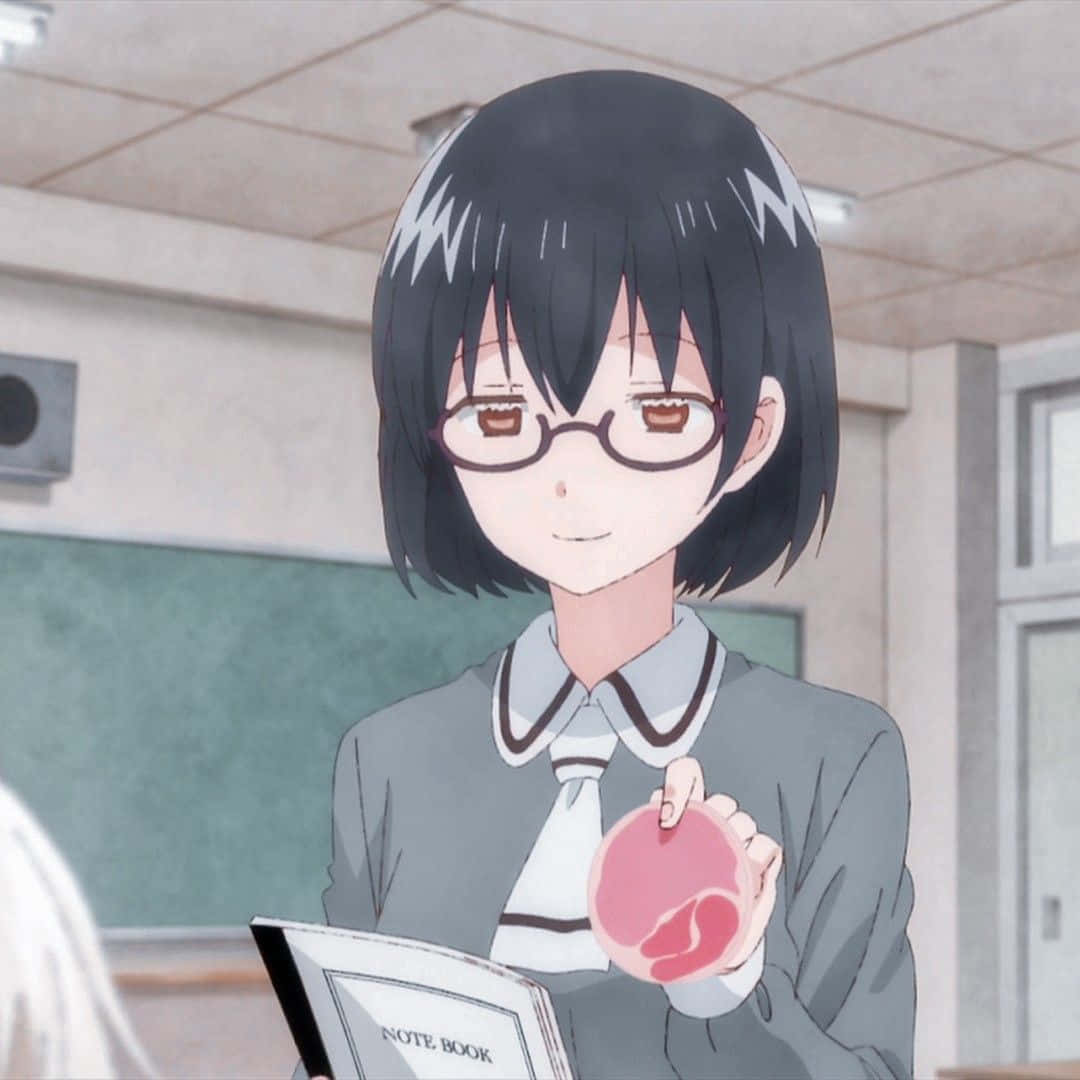 Asobi Asobase, Kasumi Nomura, pink heart-shaped object, SD Desktop Wallpaper