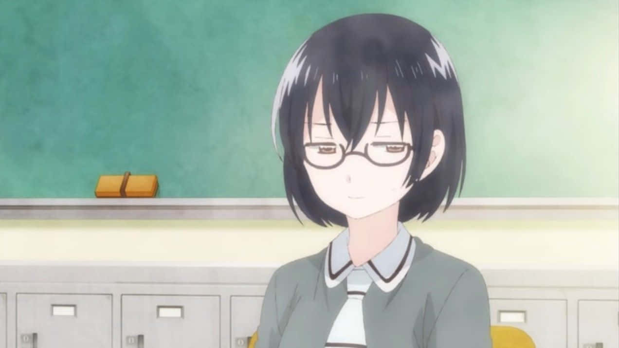 Kasumi Nomura, Asobi Asobase, short black hair, SD Desktop Wallpaper