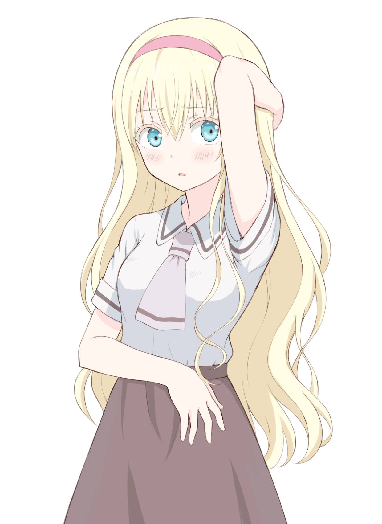 Olivia, Asobi Asobase, blonde anime girl, HD Phone Wallpaper