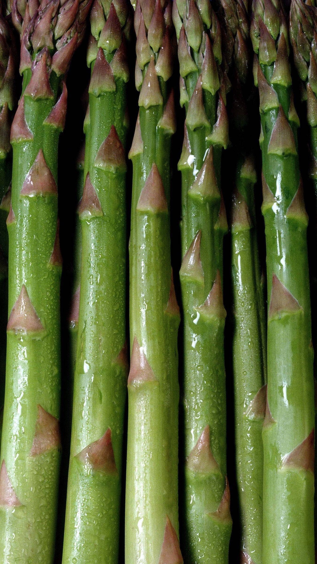 asparagus, green, water droplets, Full HD Phone Wallpaper