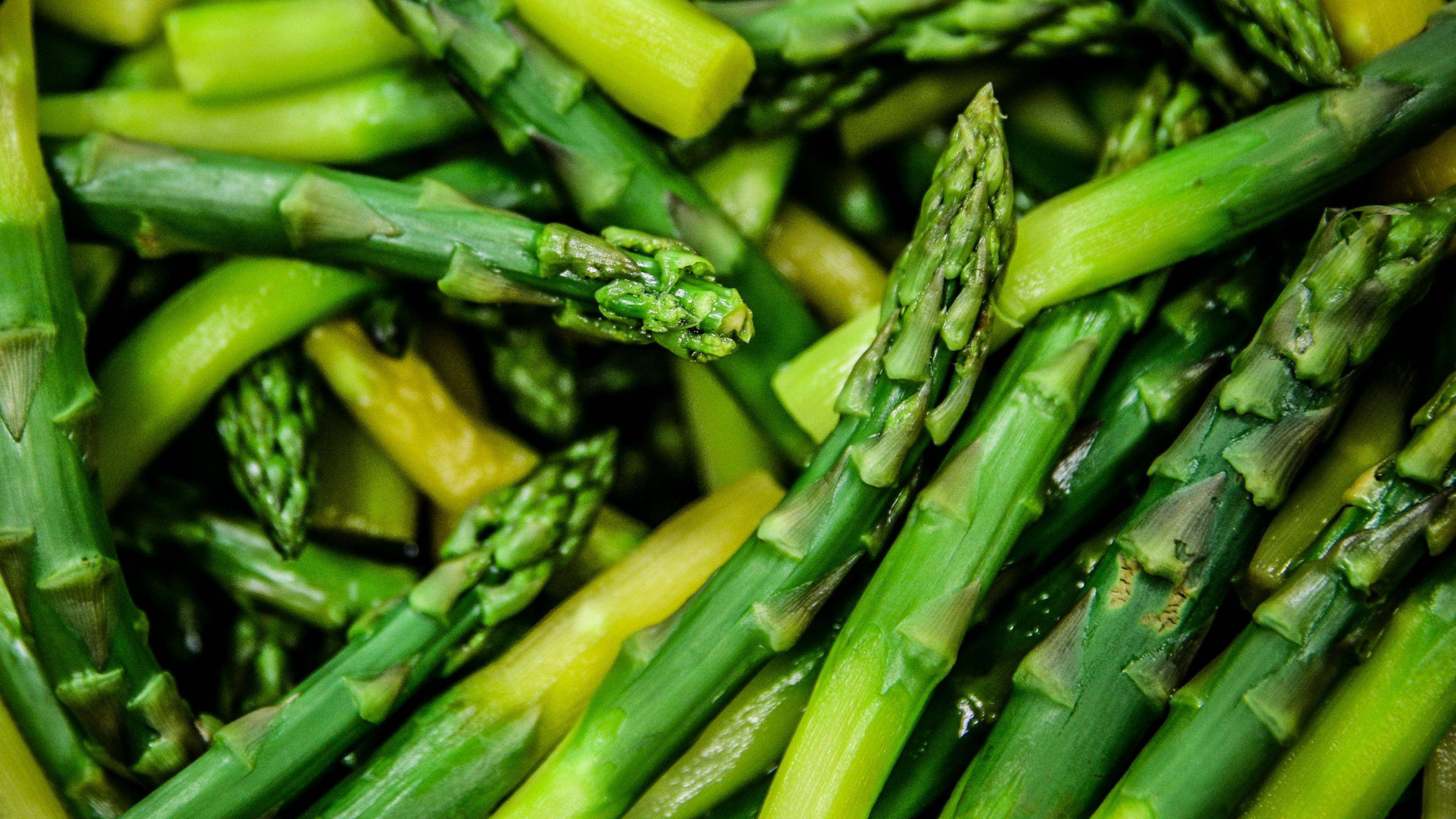 asparagus, green, close-up, 4K Desktop Wallpaper