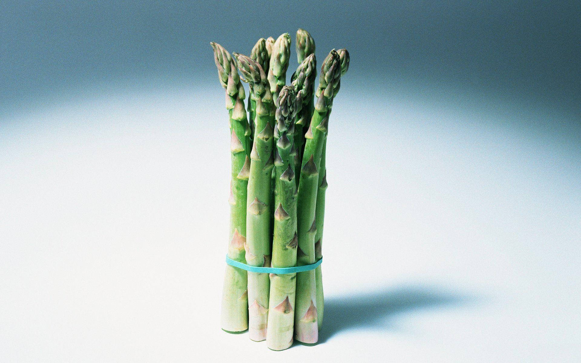 asparagus bunch, rubber band, blue band, Full HD Desktop Wallpaper