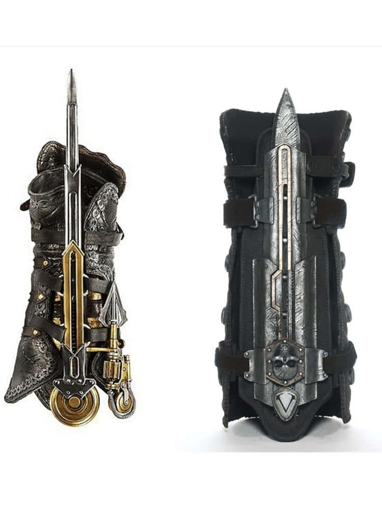 Assassin's Creed, Hidden Blades, gold, SD Phone Wallpaper