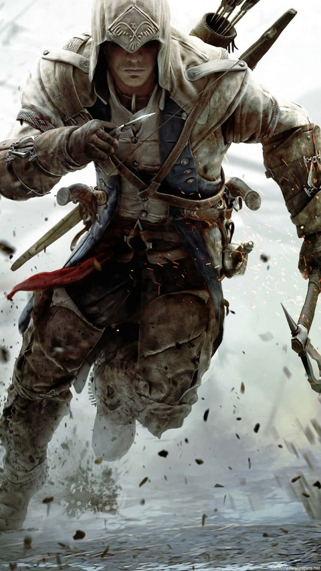 Assassins Creed, iPhone, hooded assassin, Full HD Phone Wallpaper