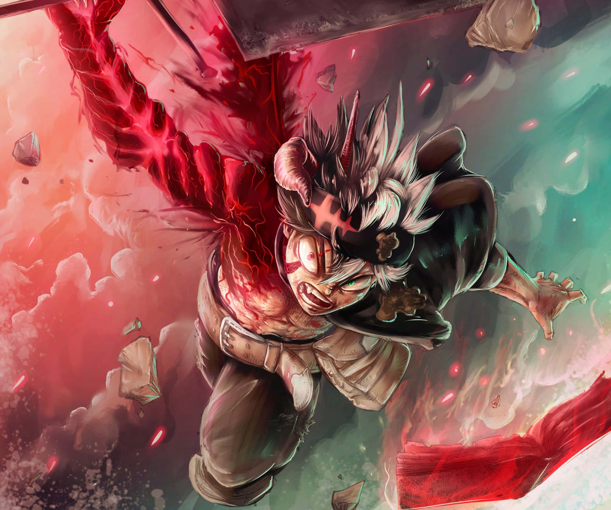 Asta, demon form, power surge, Full HD Desktop Wallpaper