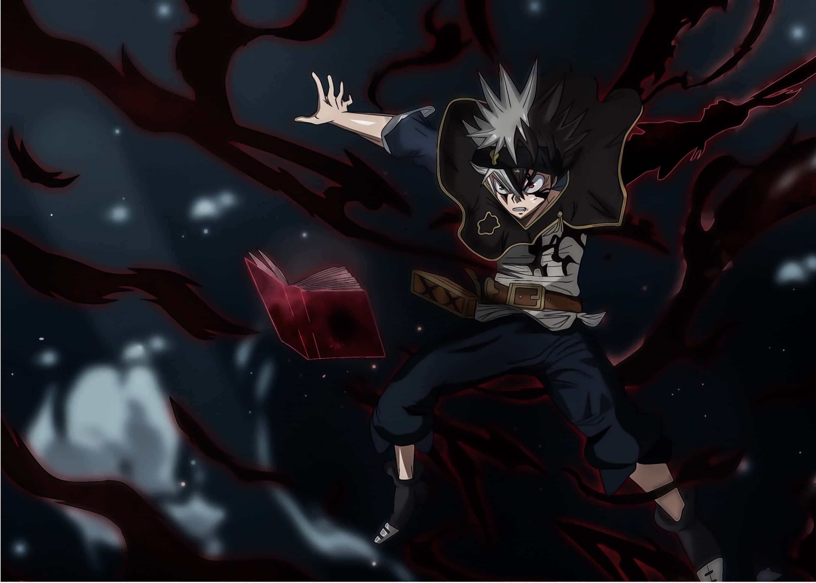Asta, dark power, spiky-haired anime mage, 2K Desktop Wallpaper