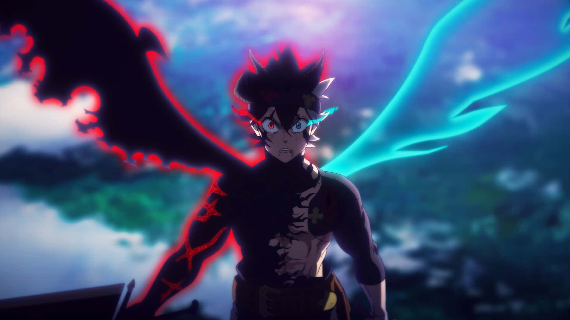 Asta, demon form, power aura, Full HD Desktop Wallpaper