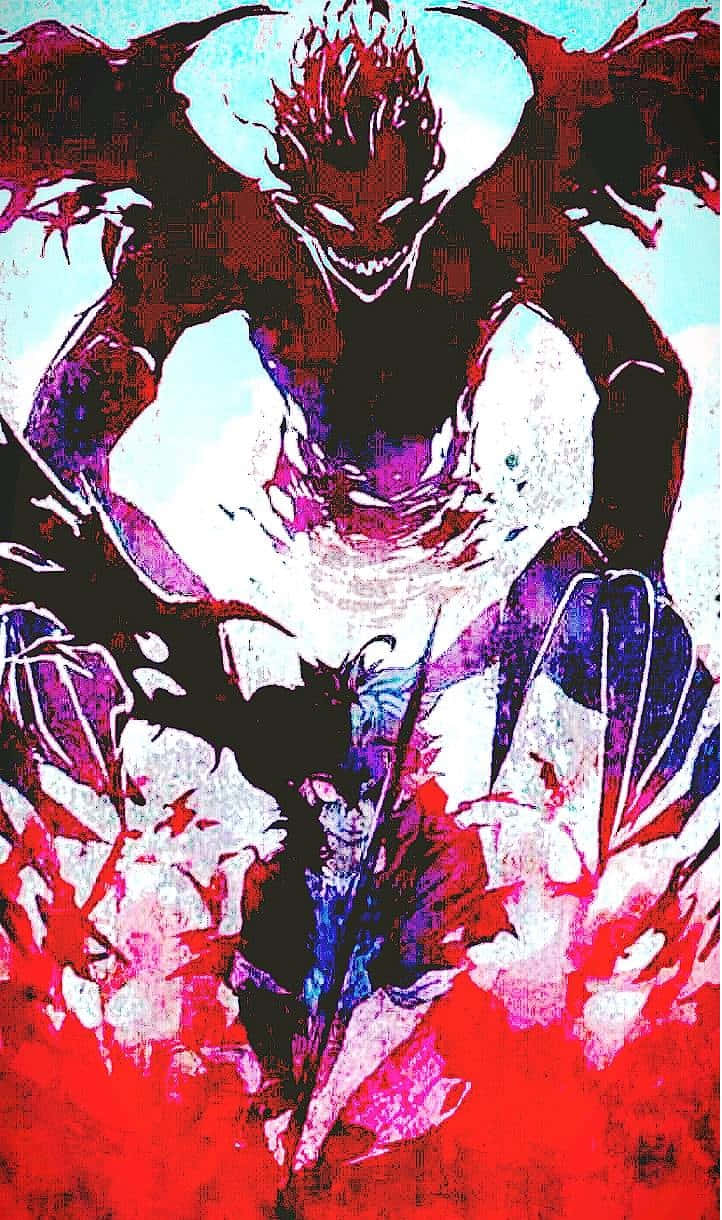 Asta, demon form, spiky red hair, SD Phone Wallpaper