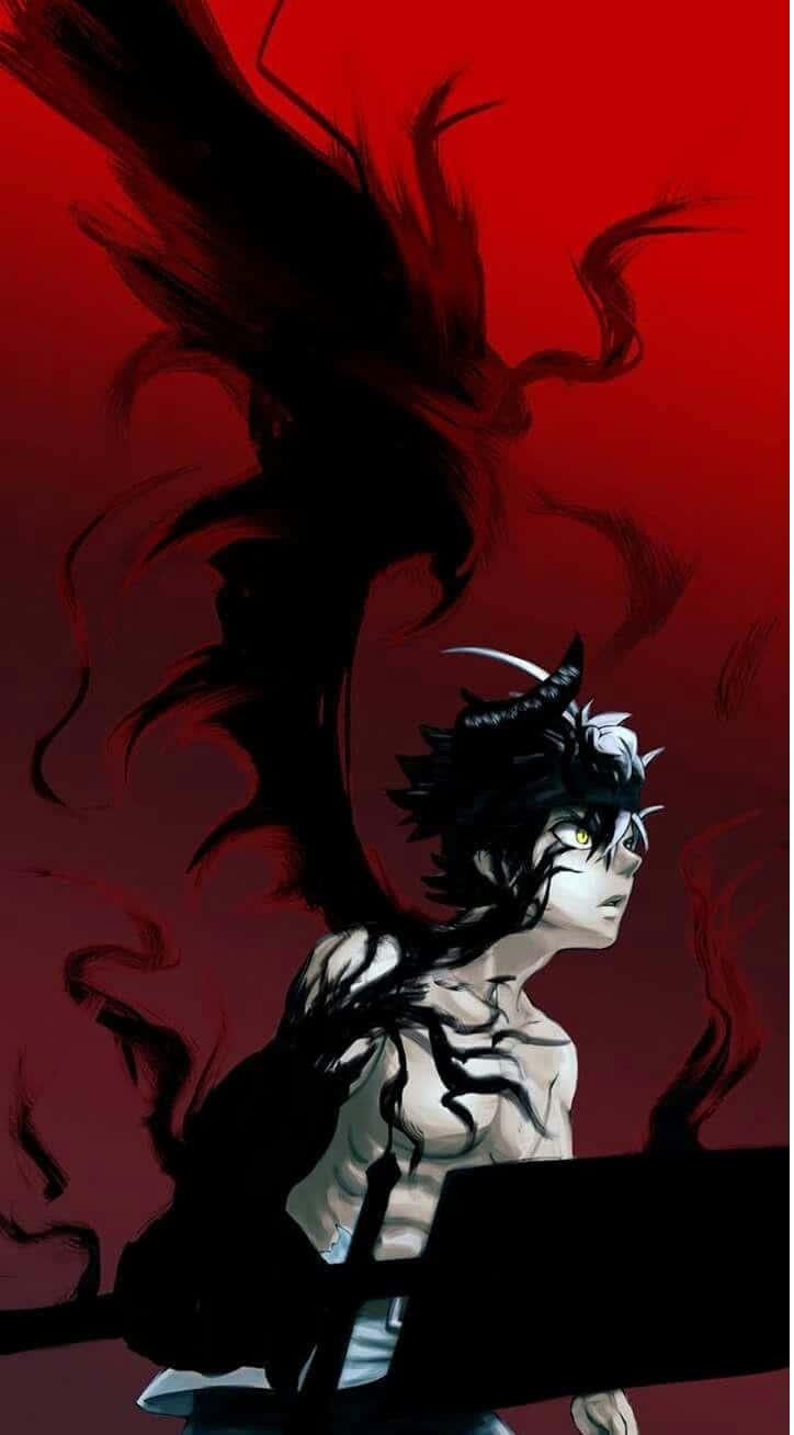 Asta, demon form, black and white hair, HD Phone Wallpaper