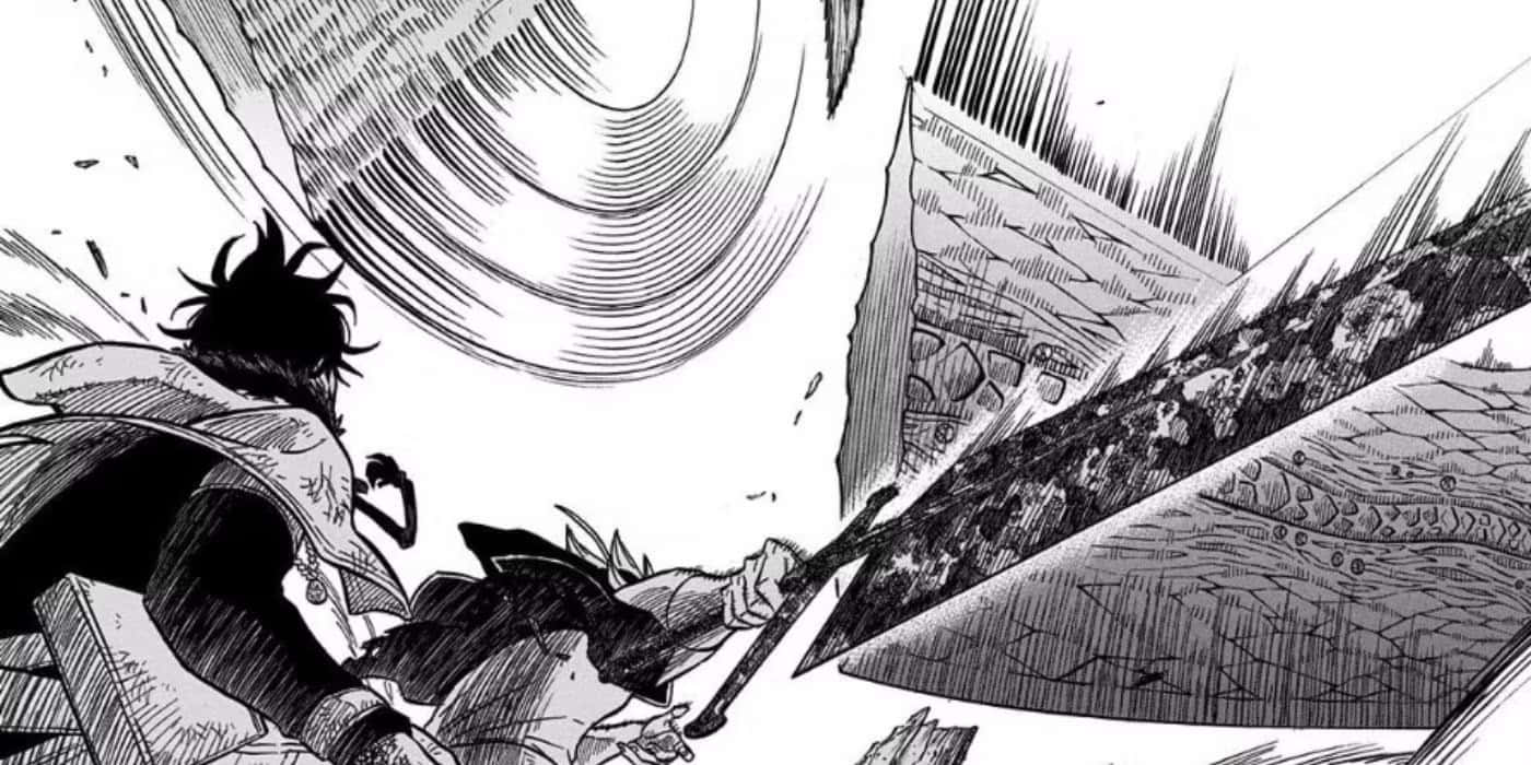 Asta, sword block, manga panel, HD Desktop Wallpaper