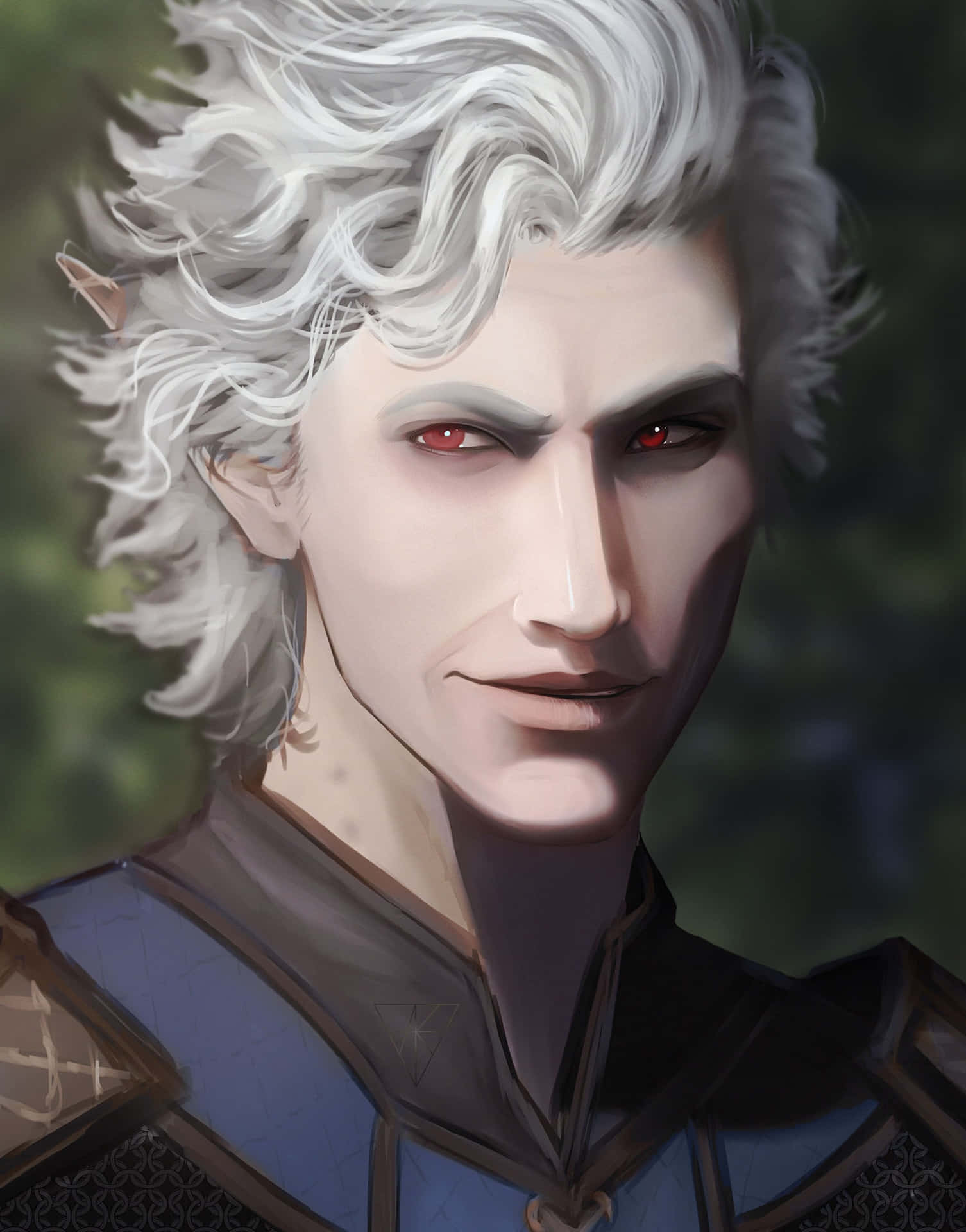 Astarion, elf, wild white hair, Full HD Phone Wallpaper