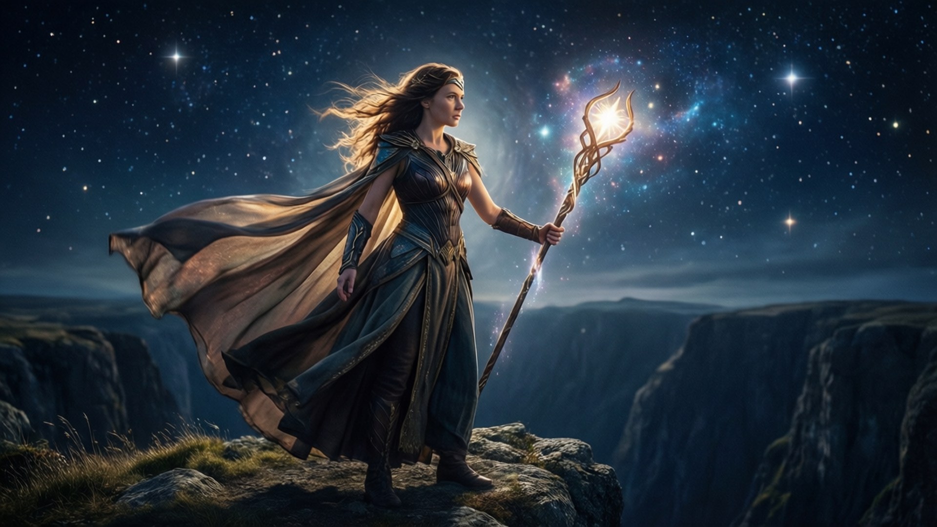 Asteria, stars, void, Full HD Desktop Wallpaper