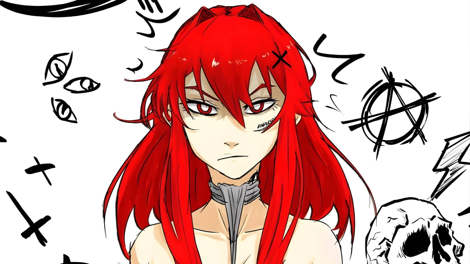 Asteria, red hair, vibrant red hair, Full HD Desktop Wallpaper