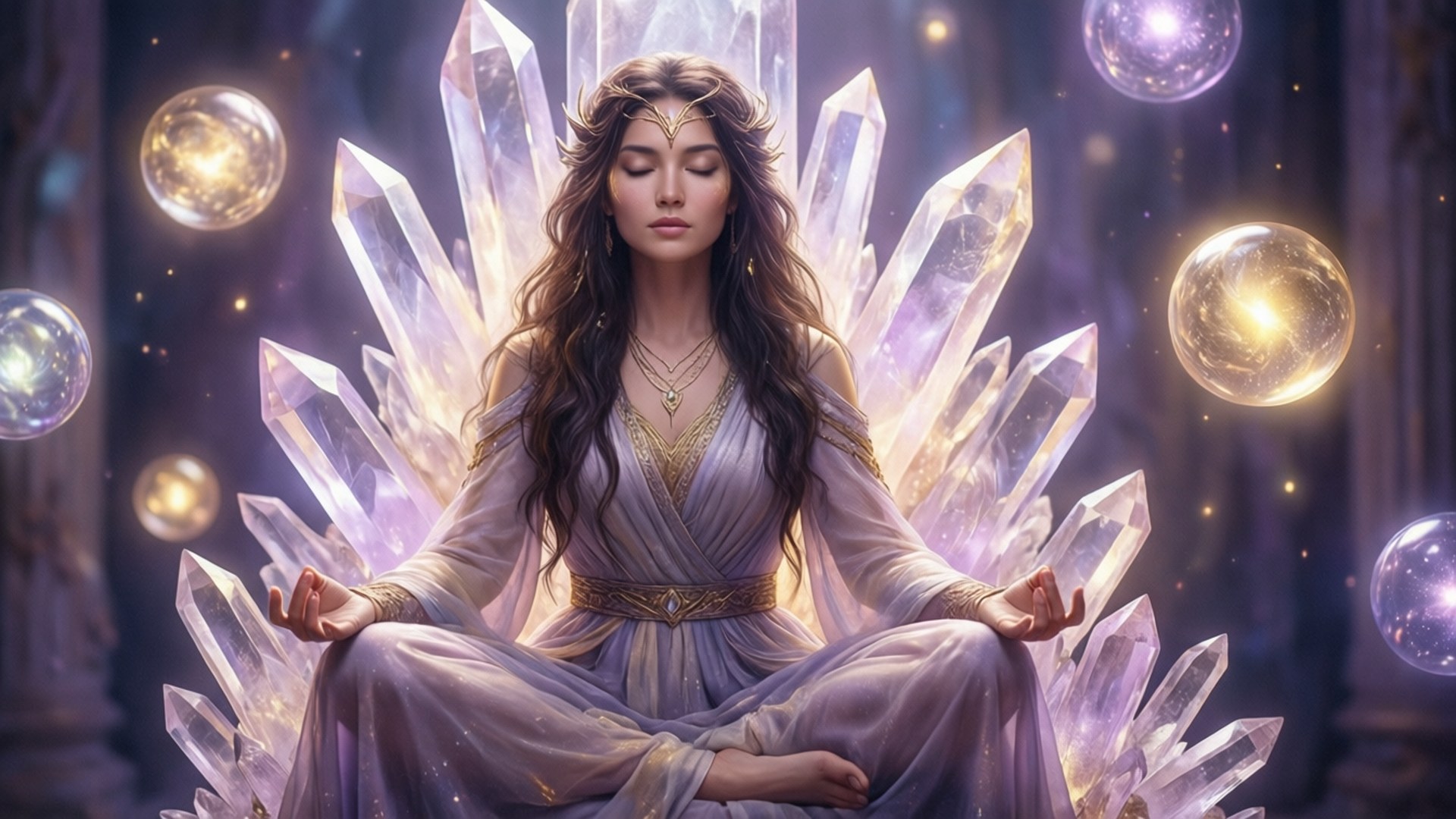 Asteria, cosmic meditation, cosmic stillness, Full HD Desktop Wallpaper