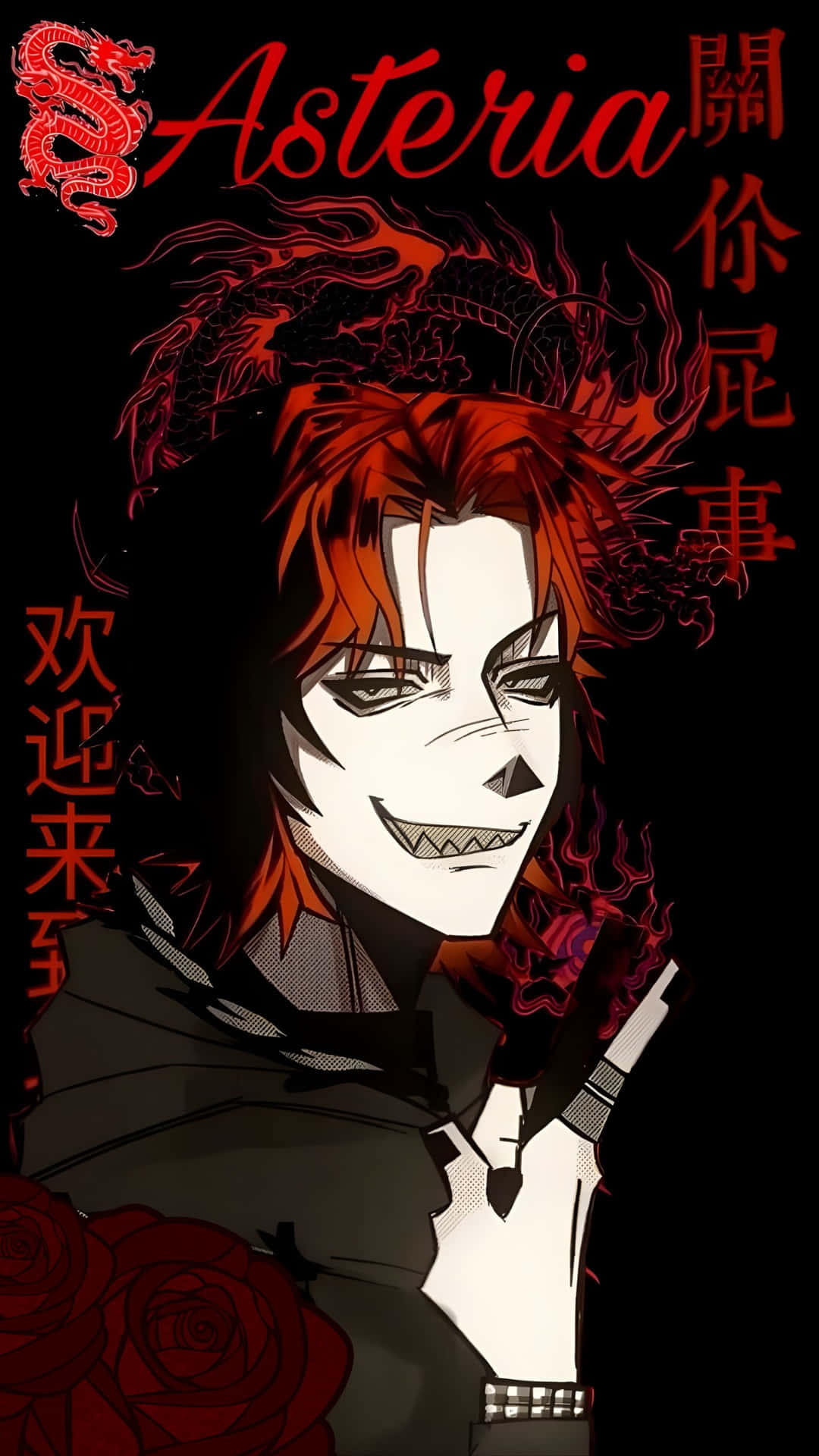 Asteria, red hair, sharp teeth, Full HD Phone Wallpaper
