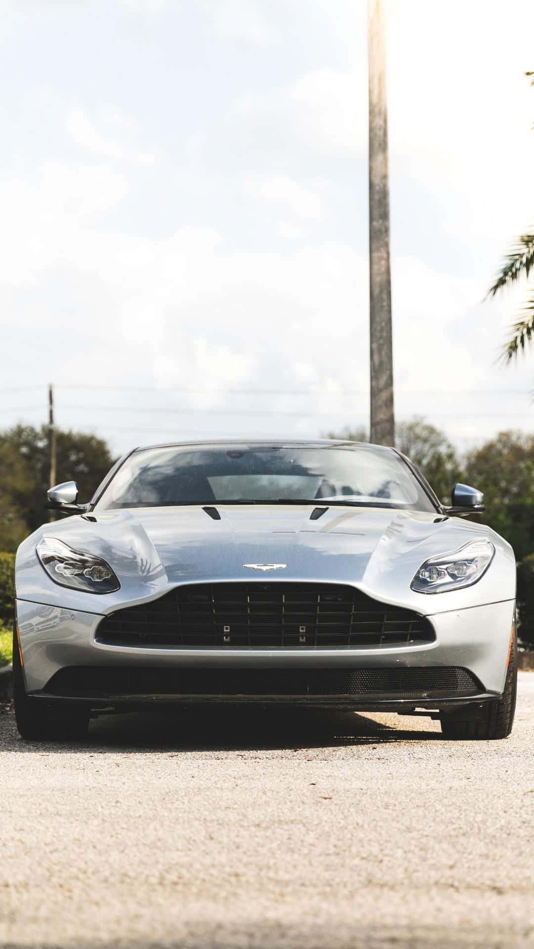 Aston Martin DB11, silver, gravel road, Full HD Phone Wallpaper