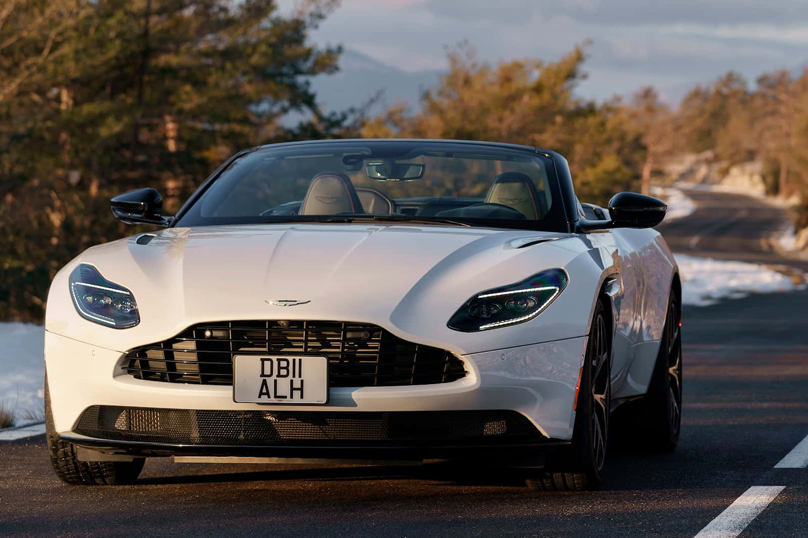 Aston Martin DB11, white, convertible, HD Desktop Wallpaper