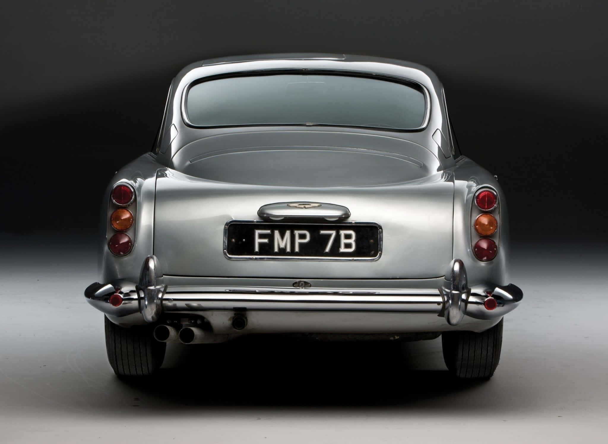 Aston Martin DB5, silver, chrome accents, Full HD Desktop Wallpaper