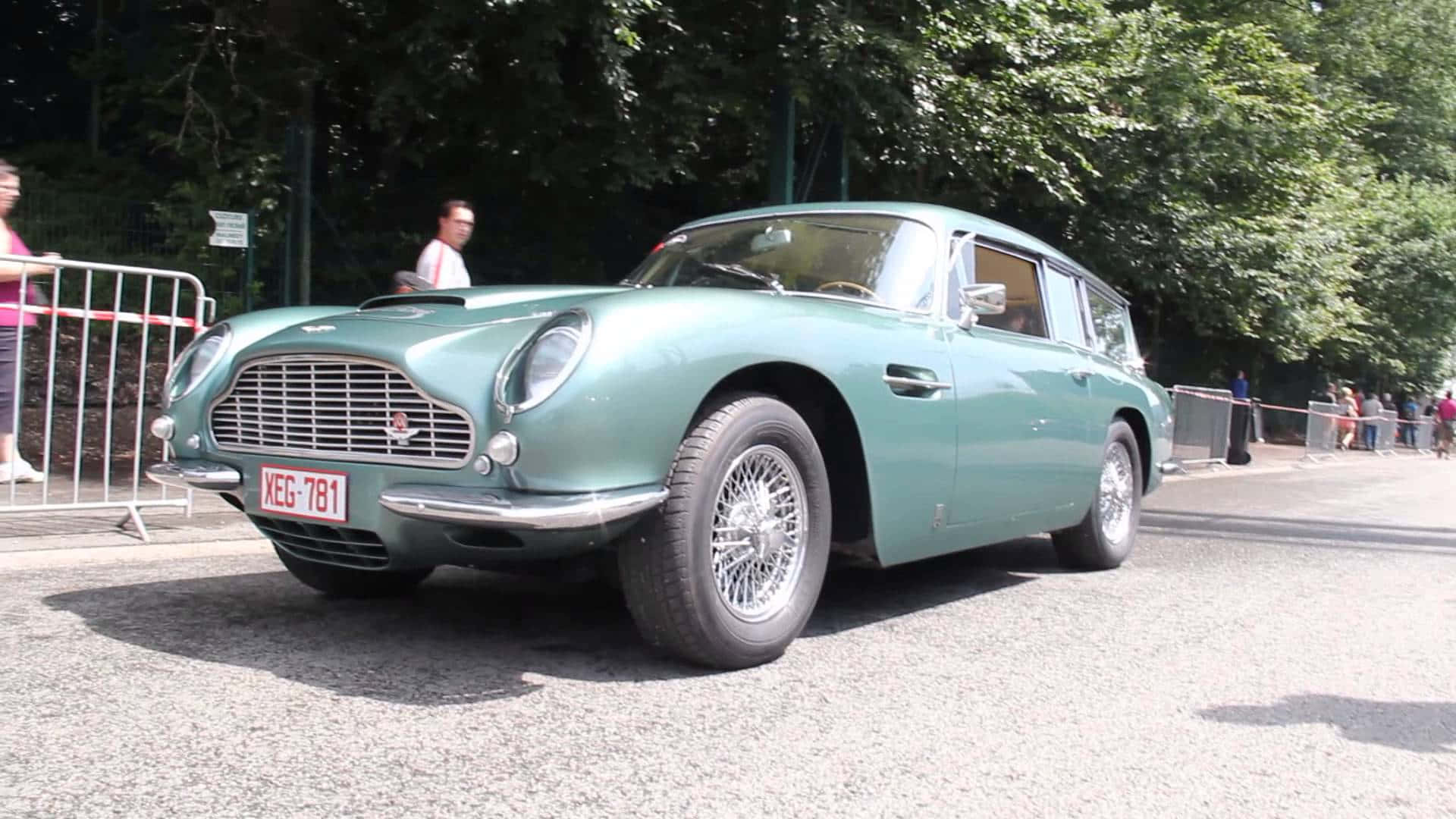 Aston Martin DB5, teal, station wagon, Full HD Desktop Wallpaper