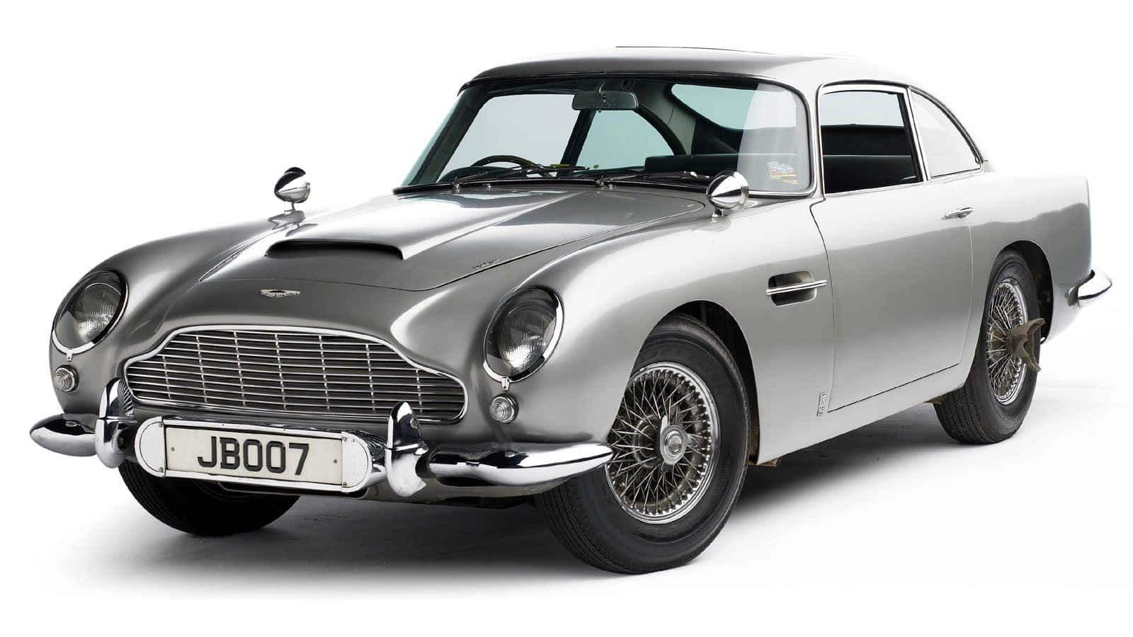 Aston Martin DB5, silver, chrome accents, HD Desktop Wallpaper