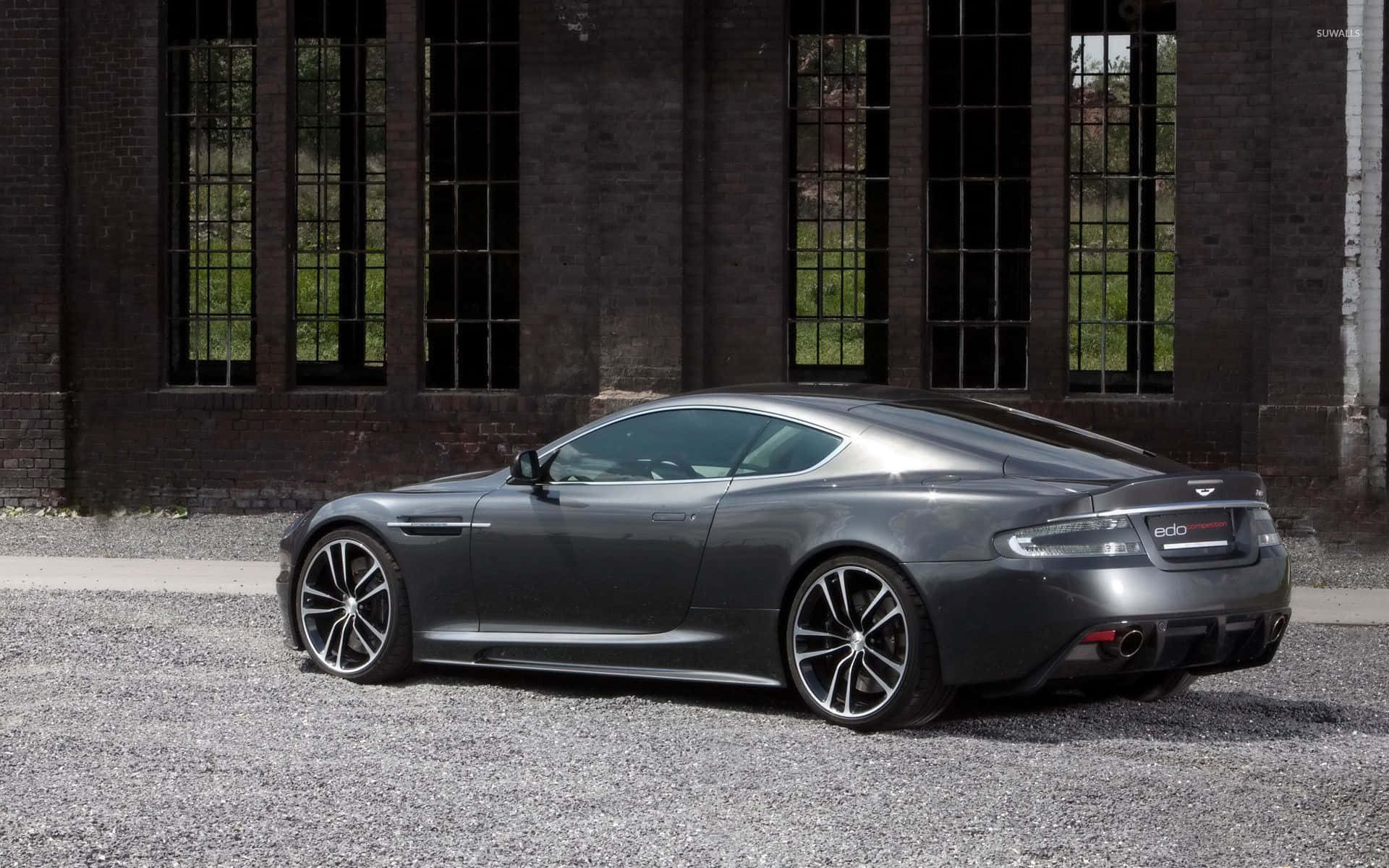 Aston Martin Db9, matte gray, gravel, Full HD Desktop Wallpaper