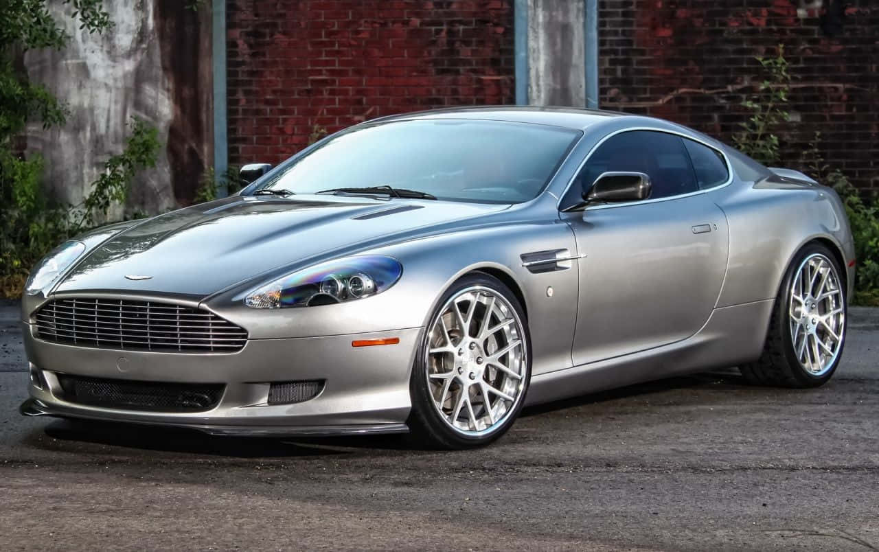 Aston Martin Db9, silver, asphalt, HD Desktop Wallpaper