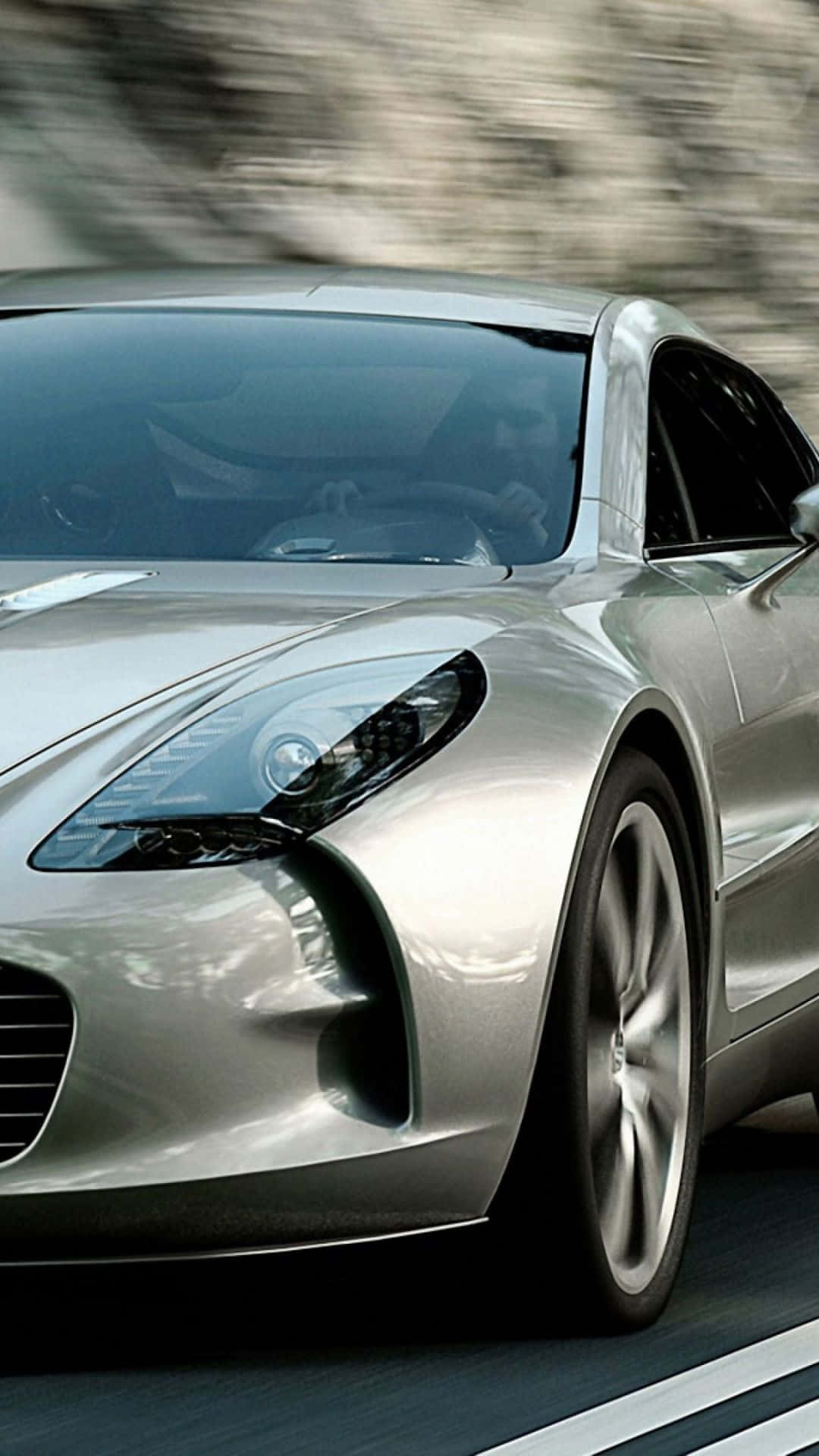 Aston Martin One-77, silver, sports car, Full HD Phone Wallpaper
