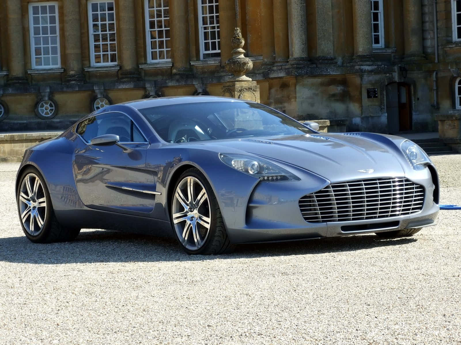 Aston Martin One-77, silver, bright sunlight, HD Desktop Wallpaper