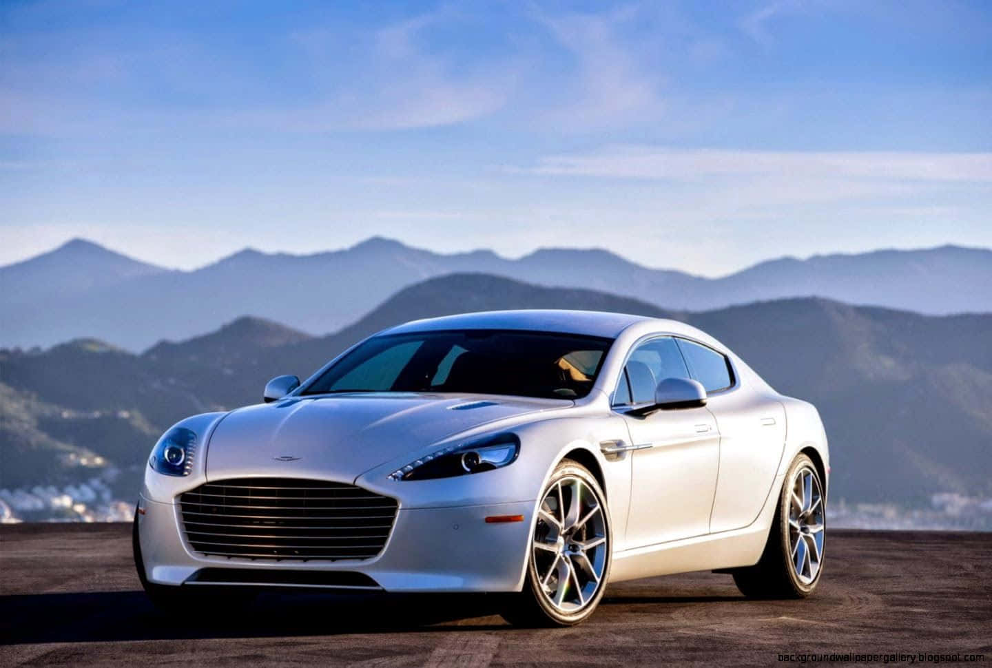 Aston Martin Rapide S, silver, cliff, HD Desktop Wallpaper