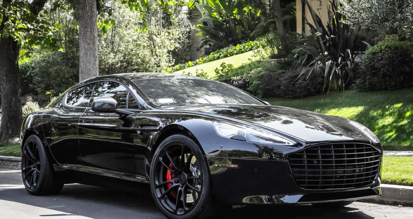 Aston Martin Rapide S, black, sunlight, HD Desktop Wallpaper