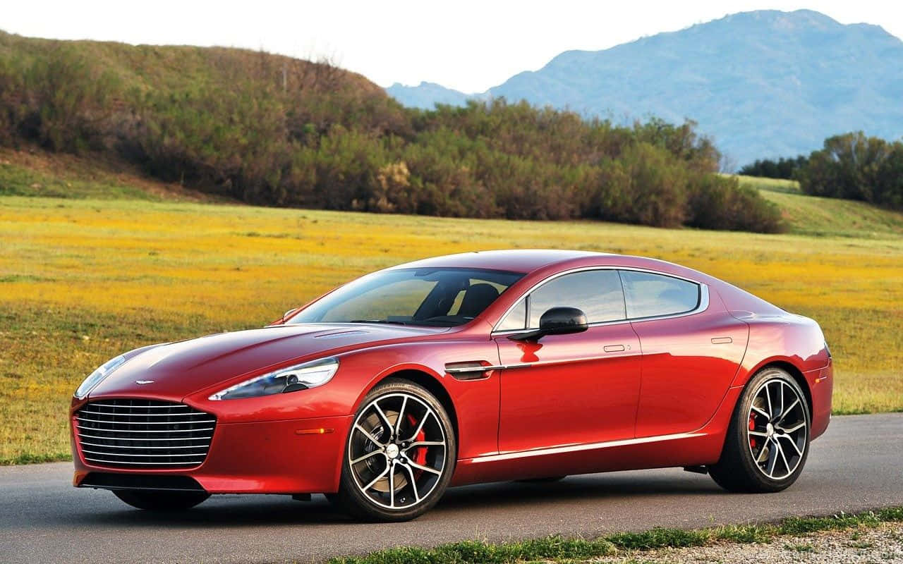 Aston Martin Rapide S, red, winding road, HD Desktop Wallpaper