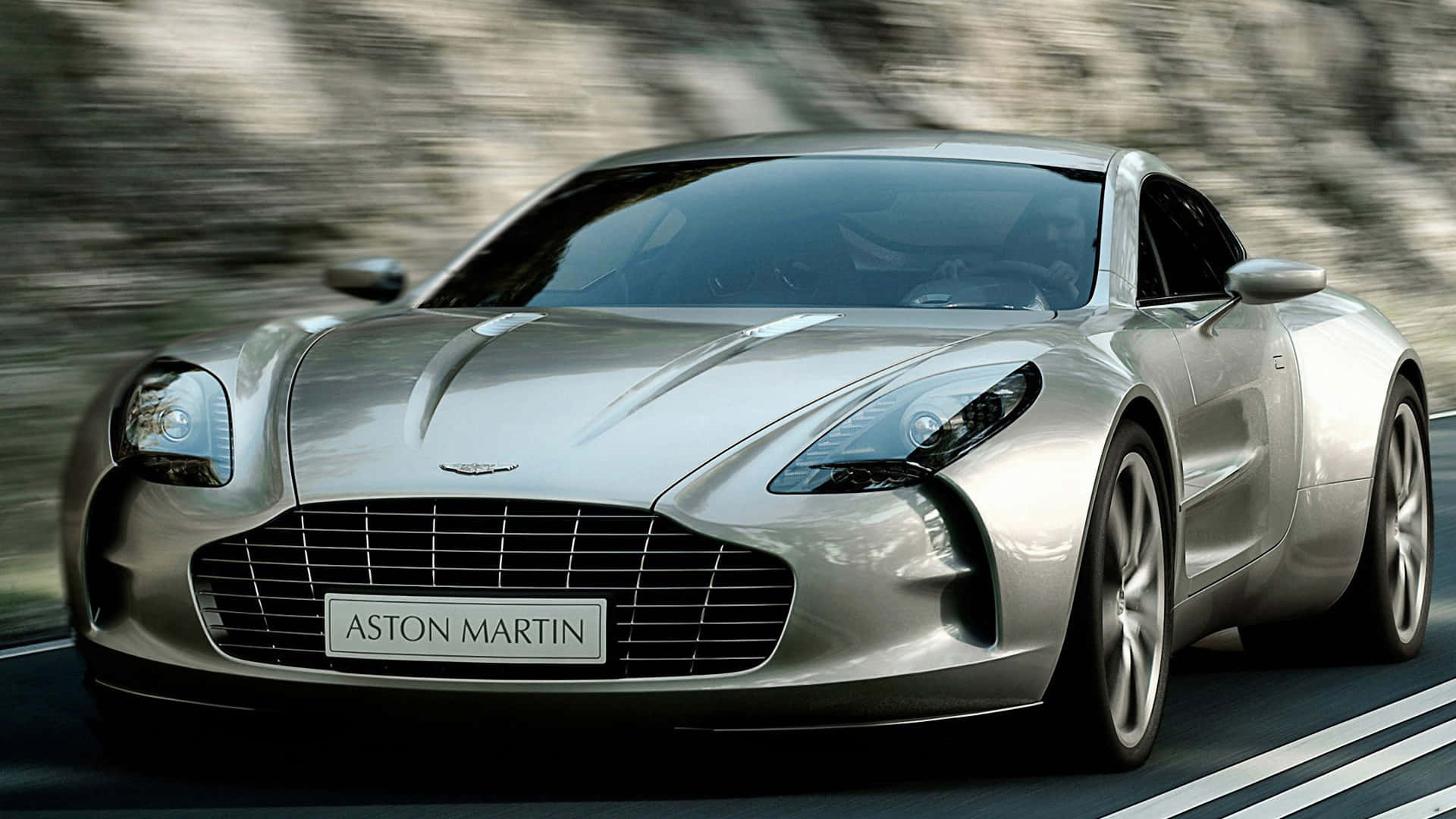 Aston Martin One-77, silver, winding road, Full HD Desktop Wallpaper