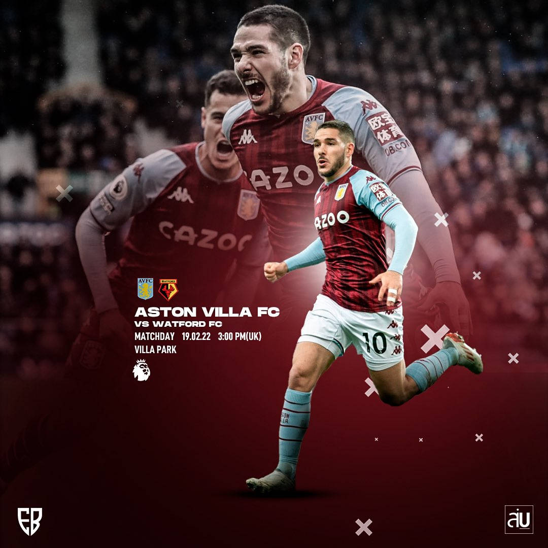 Aston Villa FC, footballer, goal, SD Desktop Wallpaper