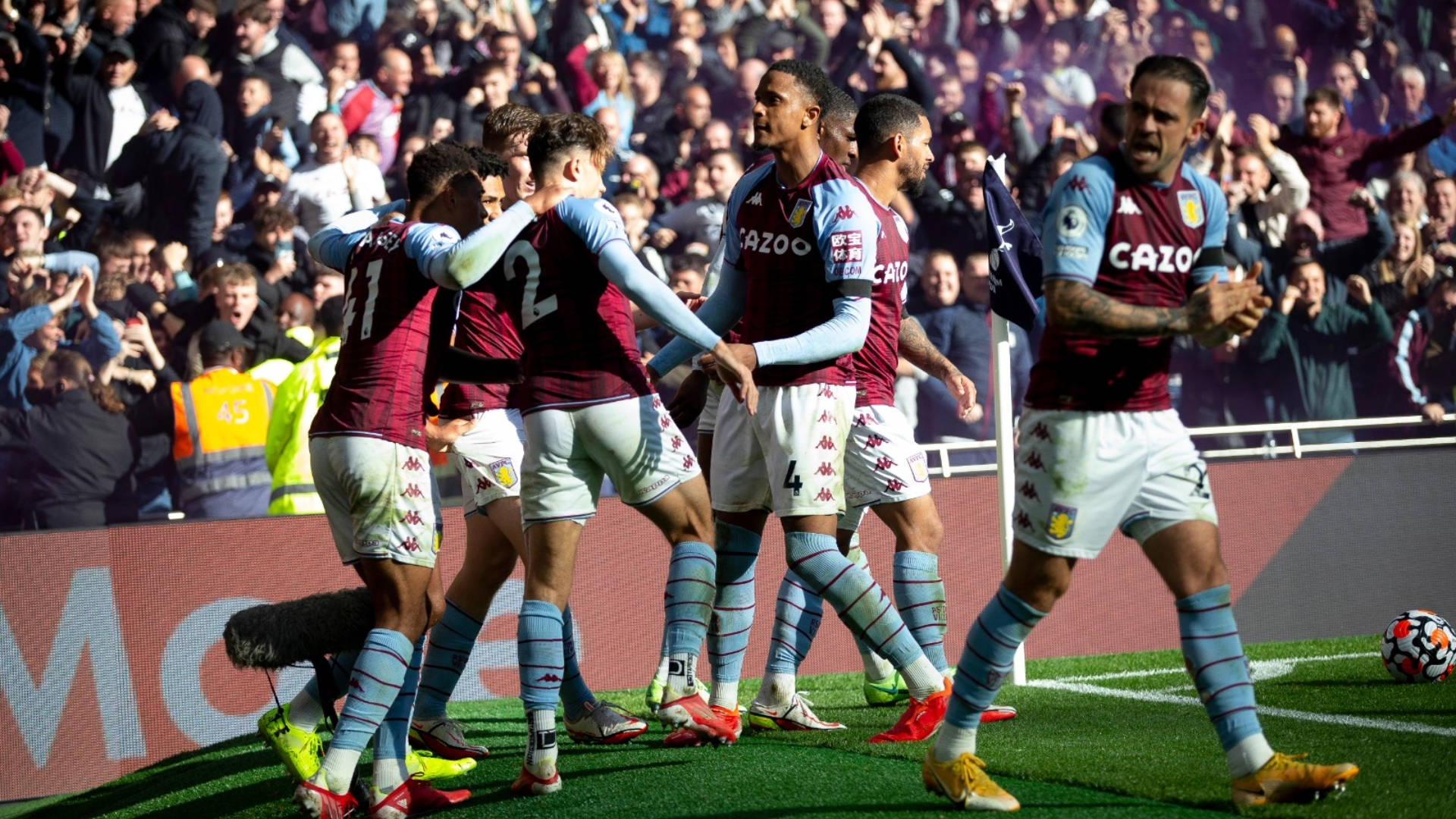 Aston Villa FC, football players, goal, Full HD Desktop Wallpaper