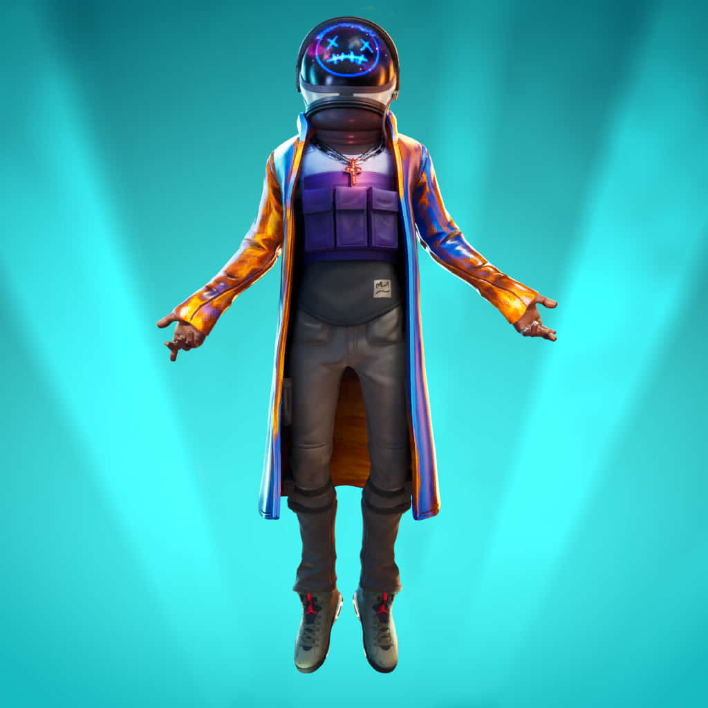 Astro Jack, glowing helmet, colorful coat, SD Desktop Wallpaper