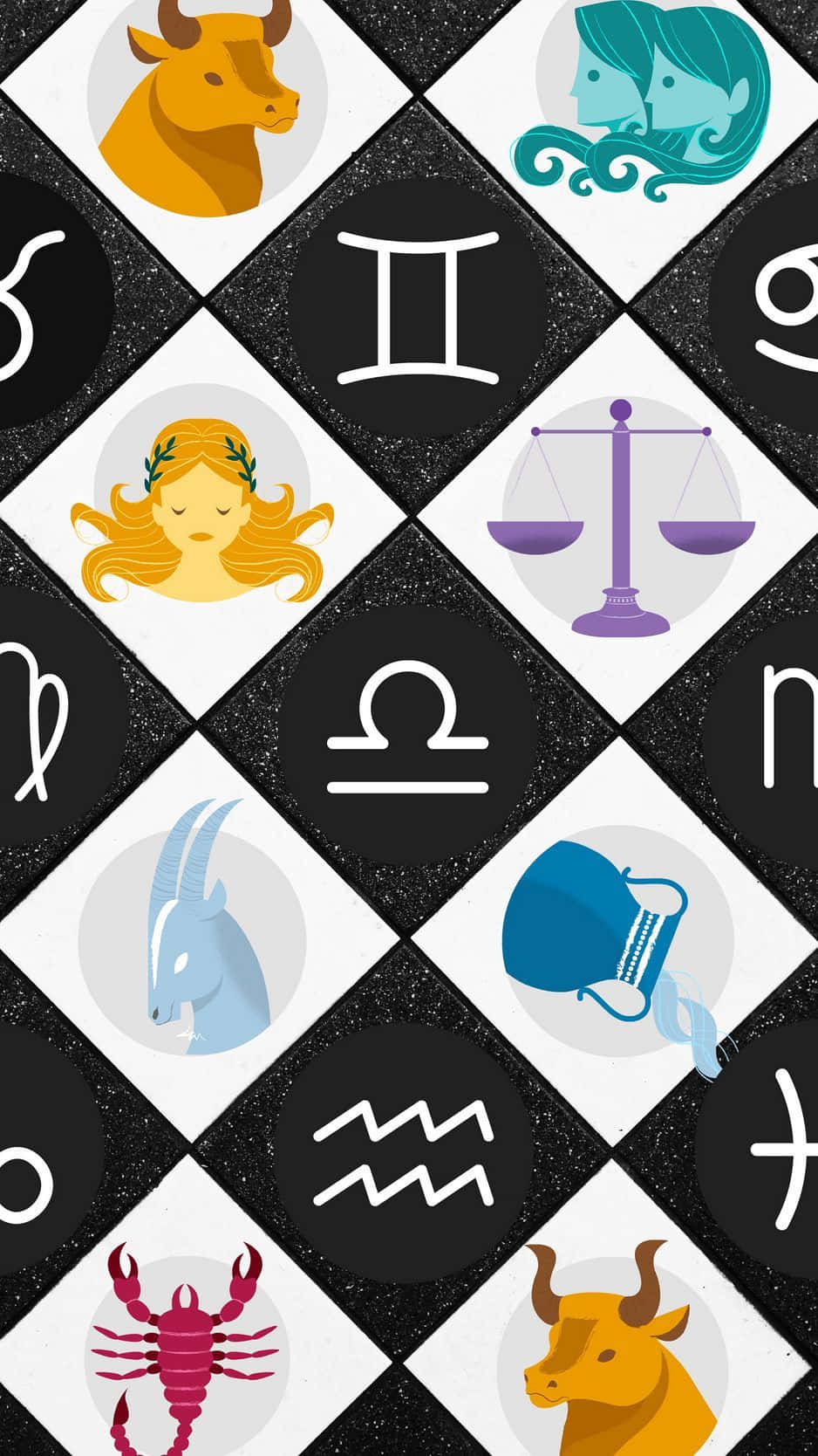 Astrology iPhone, zodiac signs, symbols, HD Phone Wallpaper