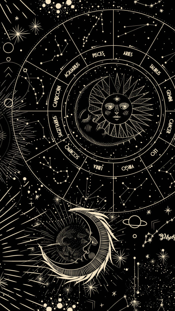 Astrology iPhone, zodiac signs, constellations, SD Phone Wallpaper