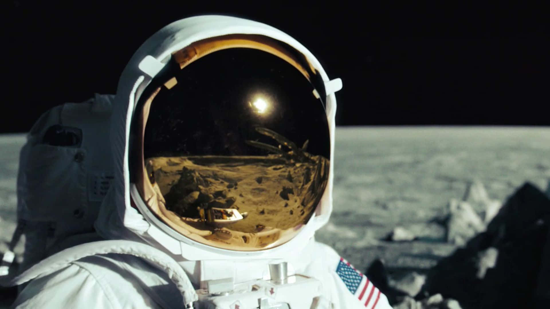 Astronaut, white spacesuit, Earth, Full HD Desktop Wallpaper
