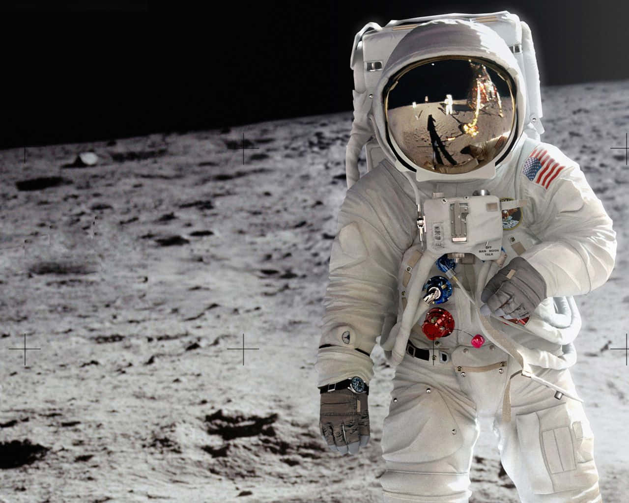 Astronaut, white spacesuit, moon, HD Desktop Wallpaper